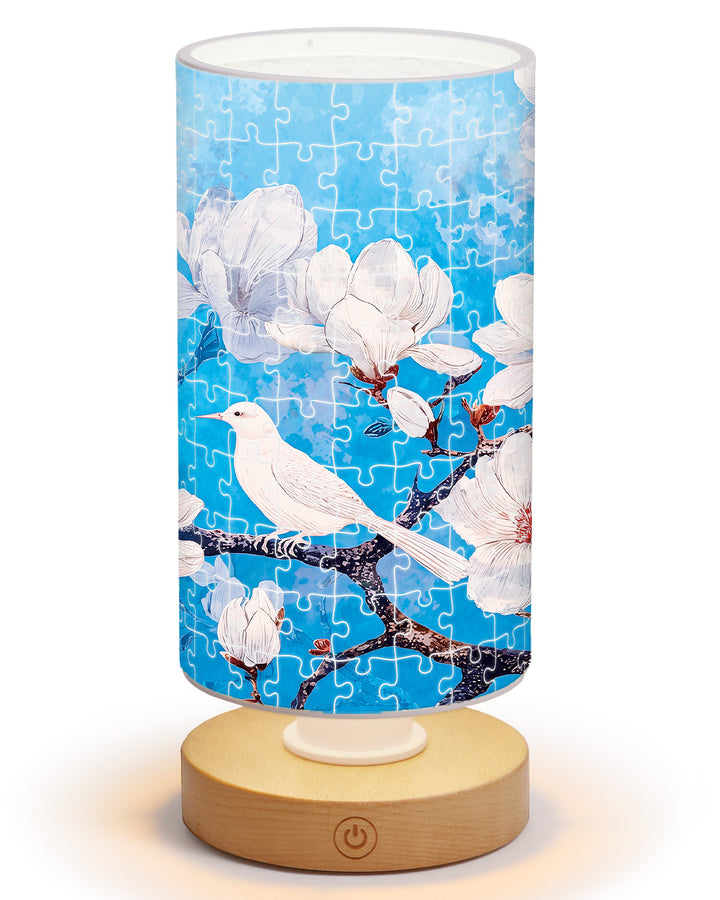 DIY Dimmable Acrylic Puzzle Lamp - Whispers of Magnolia Spring