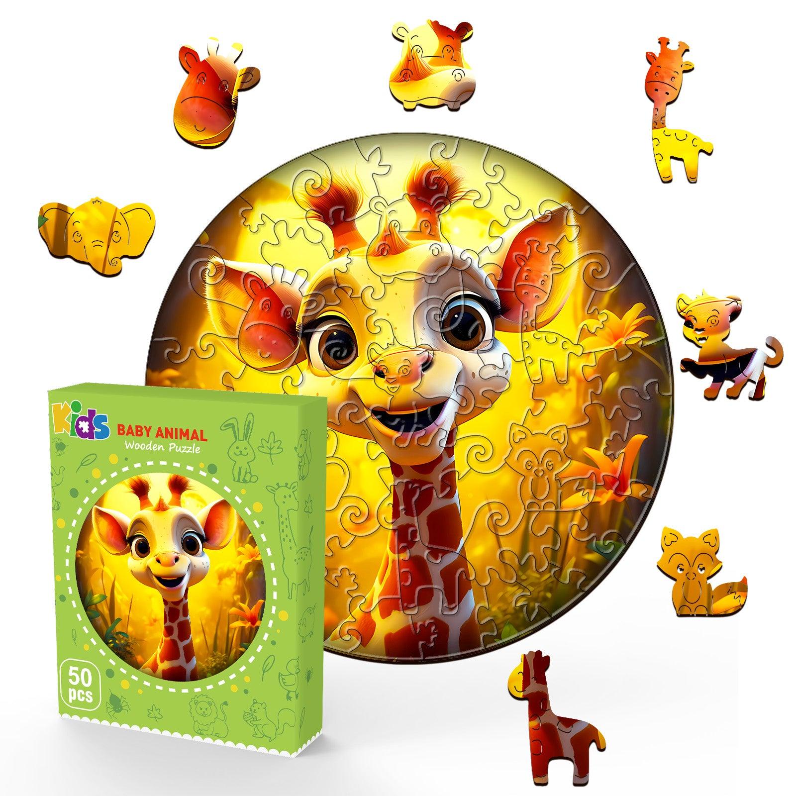 Cute Giraffe Children's Wooden Jigsaw Puzzle