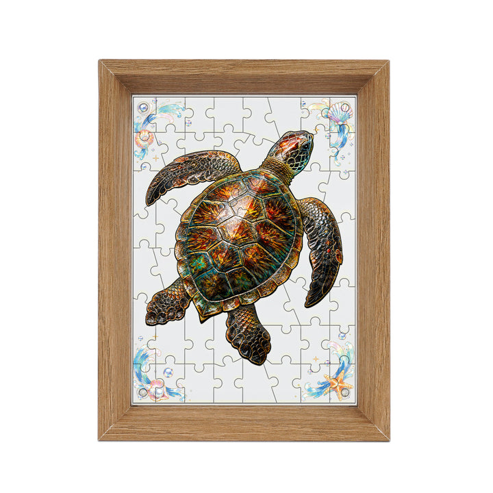 Double Sided Acrylic Jigsaw - Fantasy Turtle