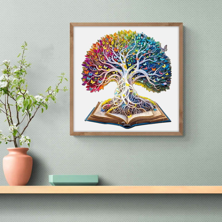 Colorful Tree of Life Wooden Jigsaw Puzzle