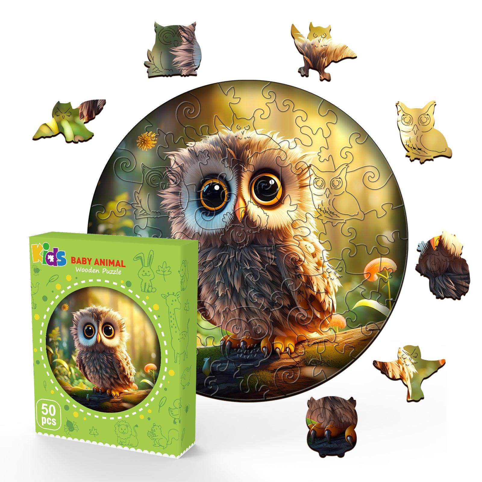 Cute Owl Children's Wooden Jigsaw Puzzle