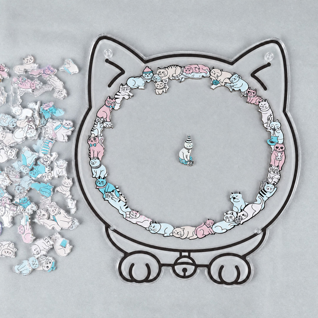 Acrylic Jigsaw Puzzle Suncatcher - Kitten Club