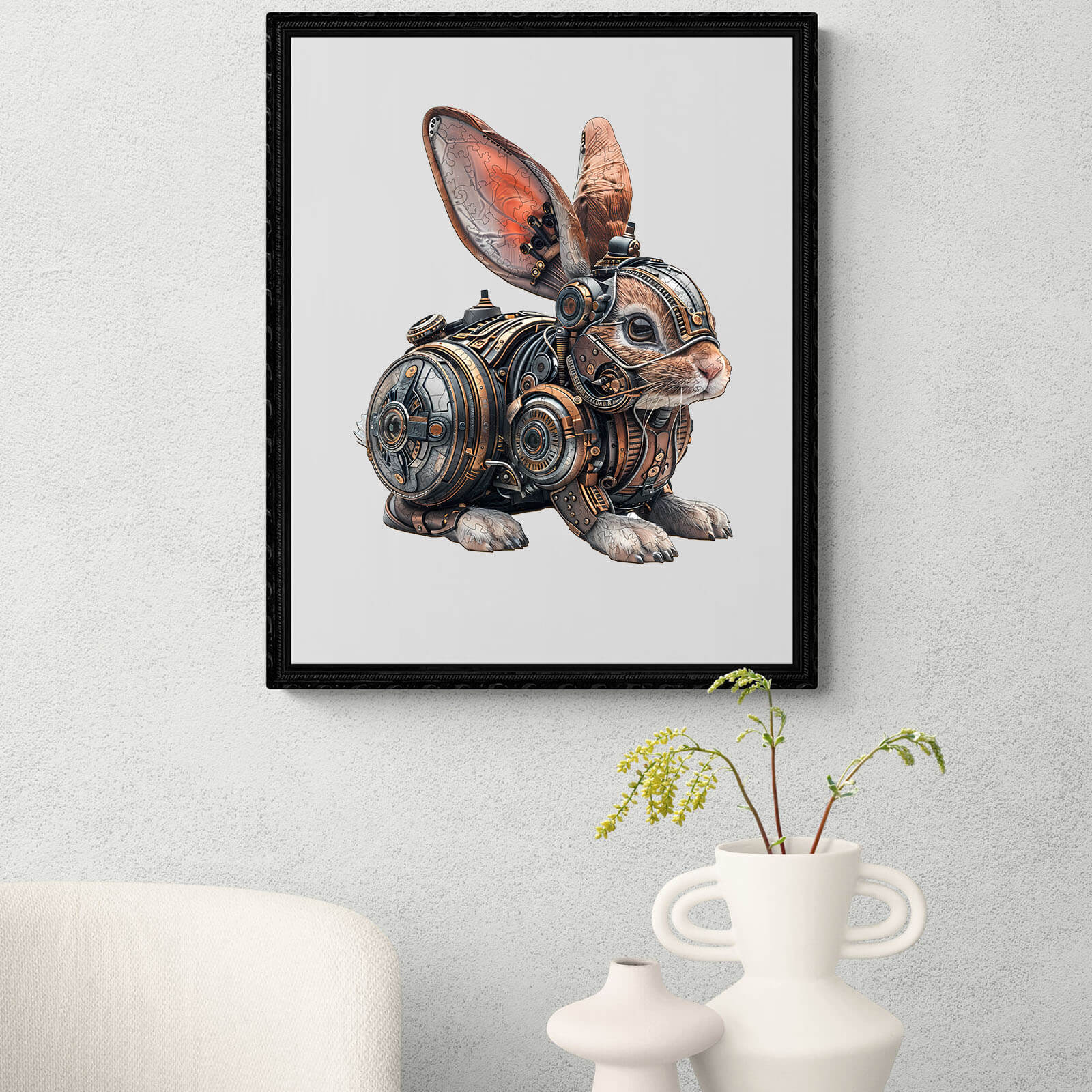 Mechanical rabbit Wooden Jigsaw Puzzle