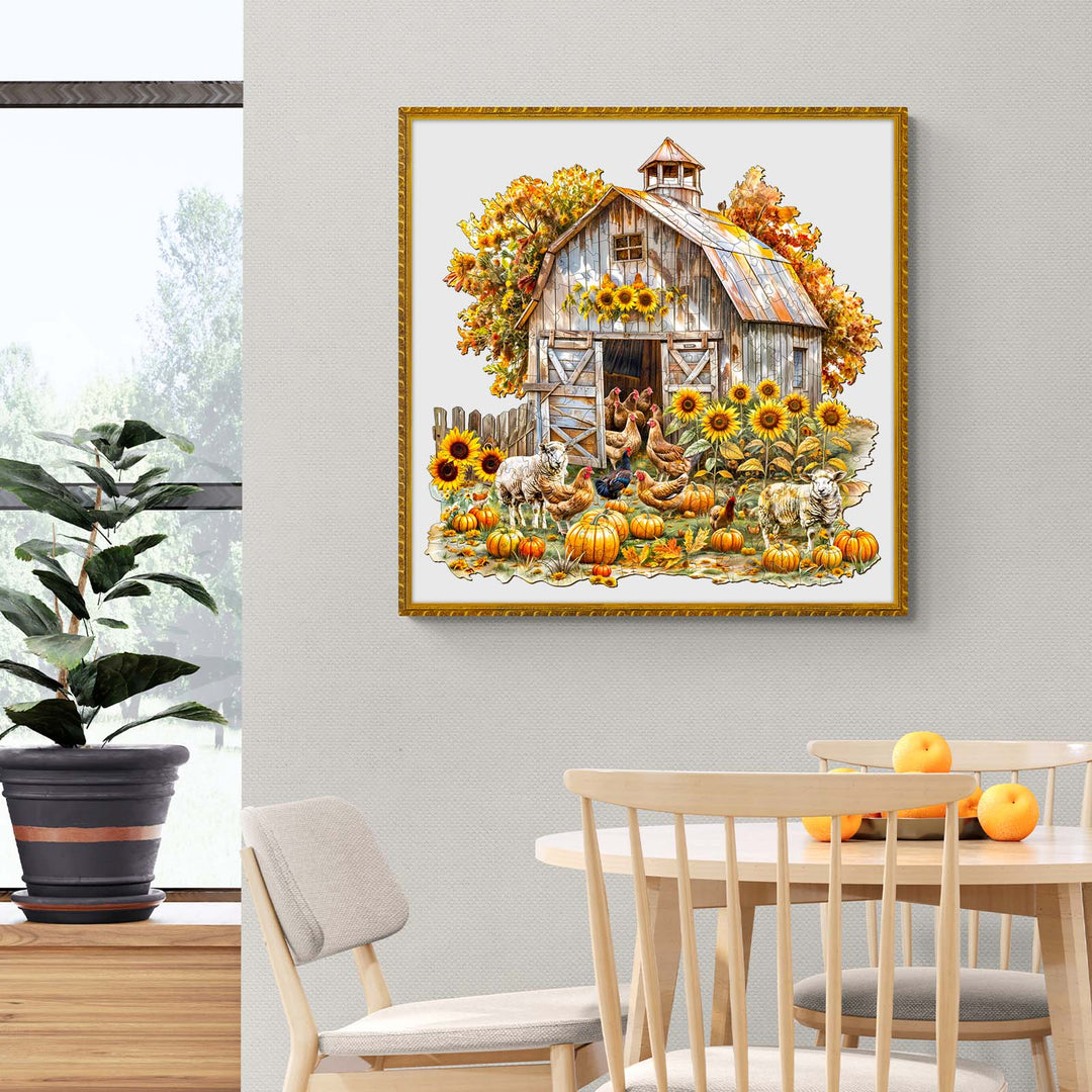 Autumn Farm Wooden Jigsaw Puzzle