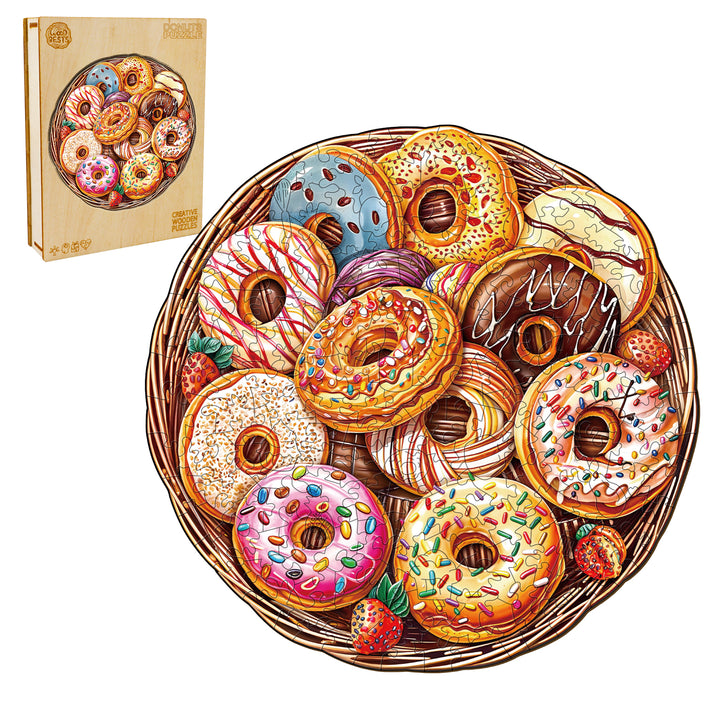 Donuts Wooden Jigsaw Puzzle