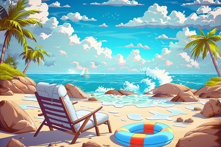 Relaxing Beach 500 / 1000 Piece Puzzle