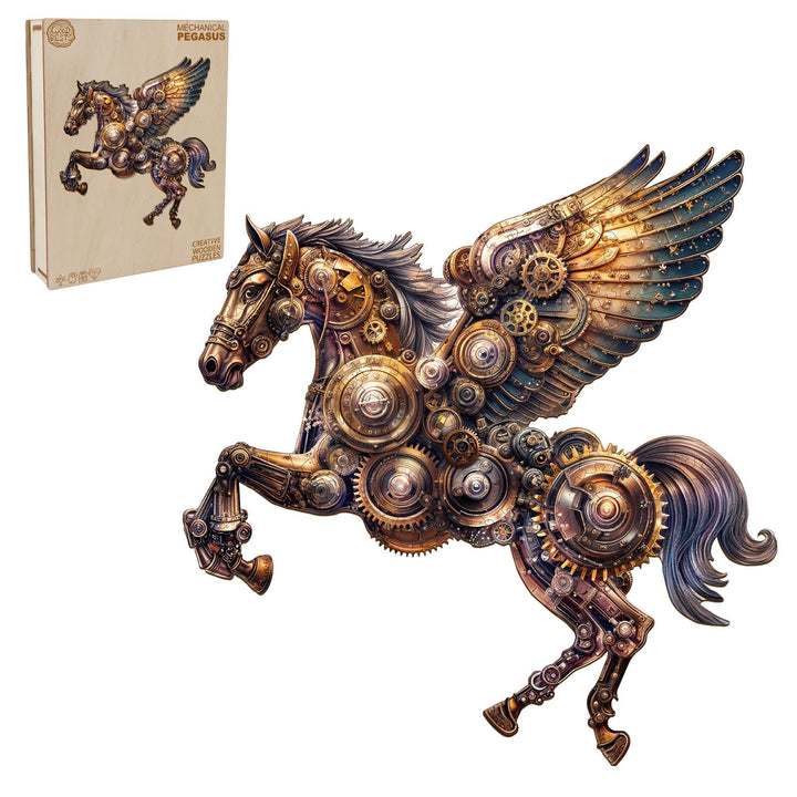 Mechanical Pegasus Wooden Jigsaw Puzzle