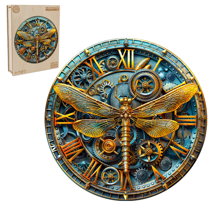 Mechanical Dragonfly Wooden Jigsaw Puzzle