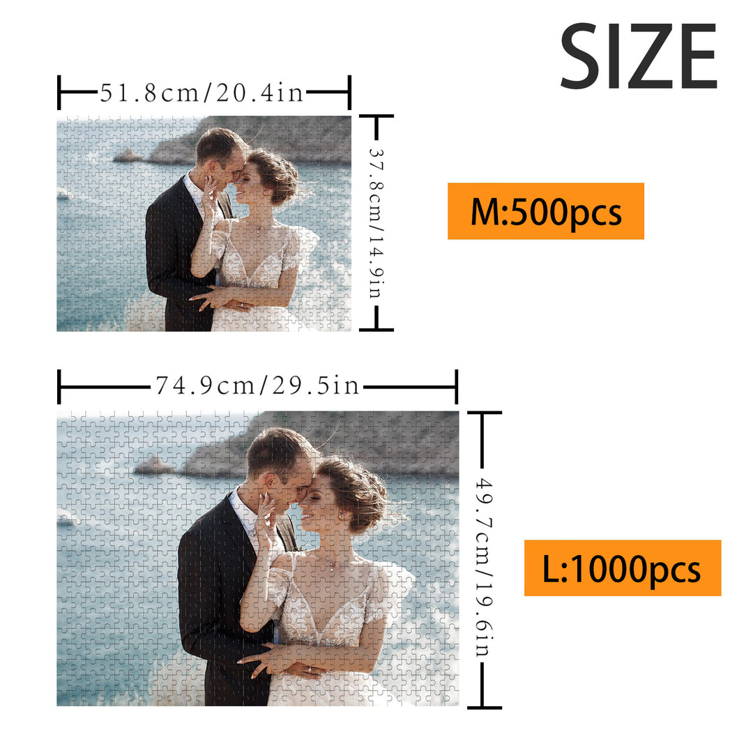 Cadeau parfait pour un mariage et un anniversaire – Puzzle photo