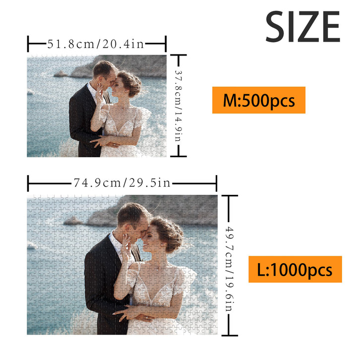 Cadeau parfait pour un mariage et un anniversaire – Puzzle photo