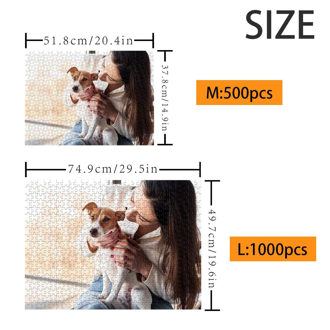 Puzzle photo personnalisé pour animaux de compagnie de 500/1 000 pièces