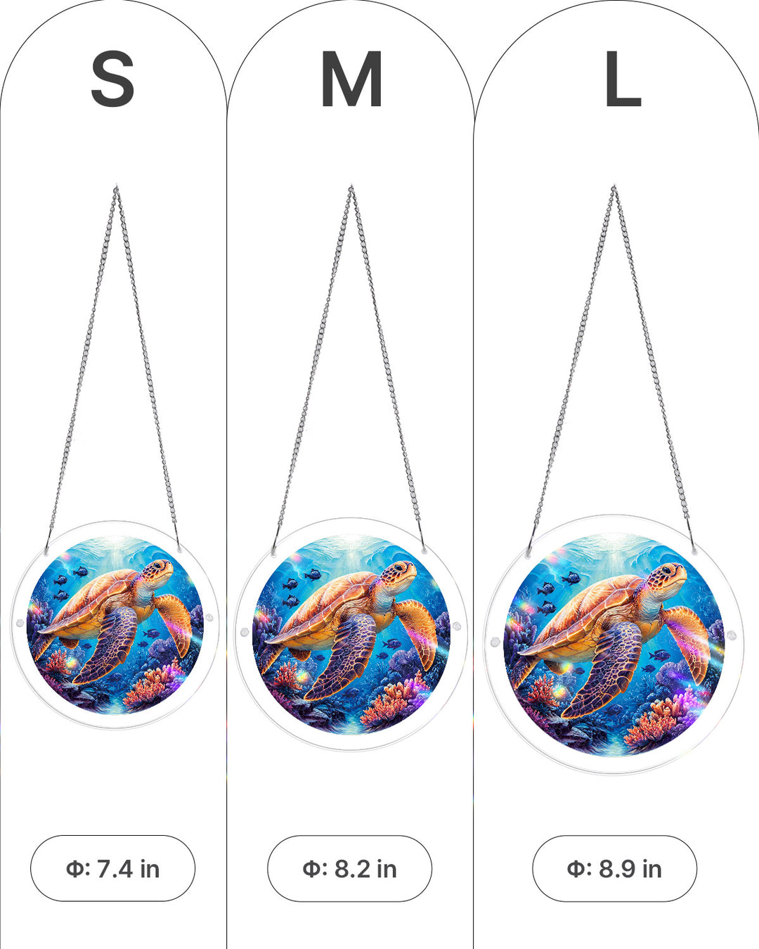 Acrylic Jigsaw Puzzle Suncatcher - Starsea Turtle
