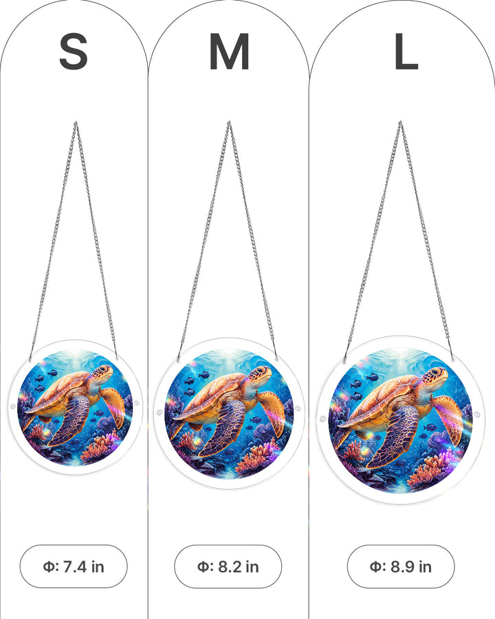 Acrylic Jigsaw Puzzle Suncatcher - Starsea Turtle