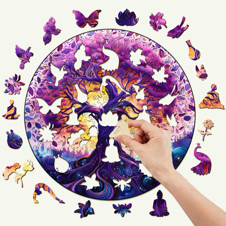 Dreamy Tree of Life Wooden Jigsaw Puzzle