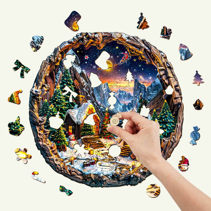 3D Christmas Eve Wooden Jigsaw Puzzle