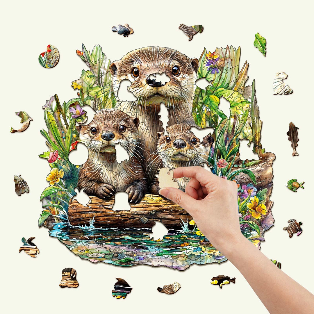 Otter Wooden Jigsaw Puzzle - Woodbests