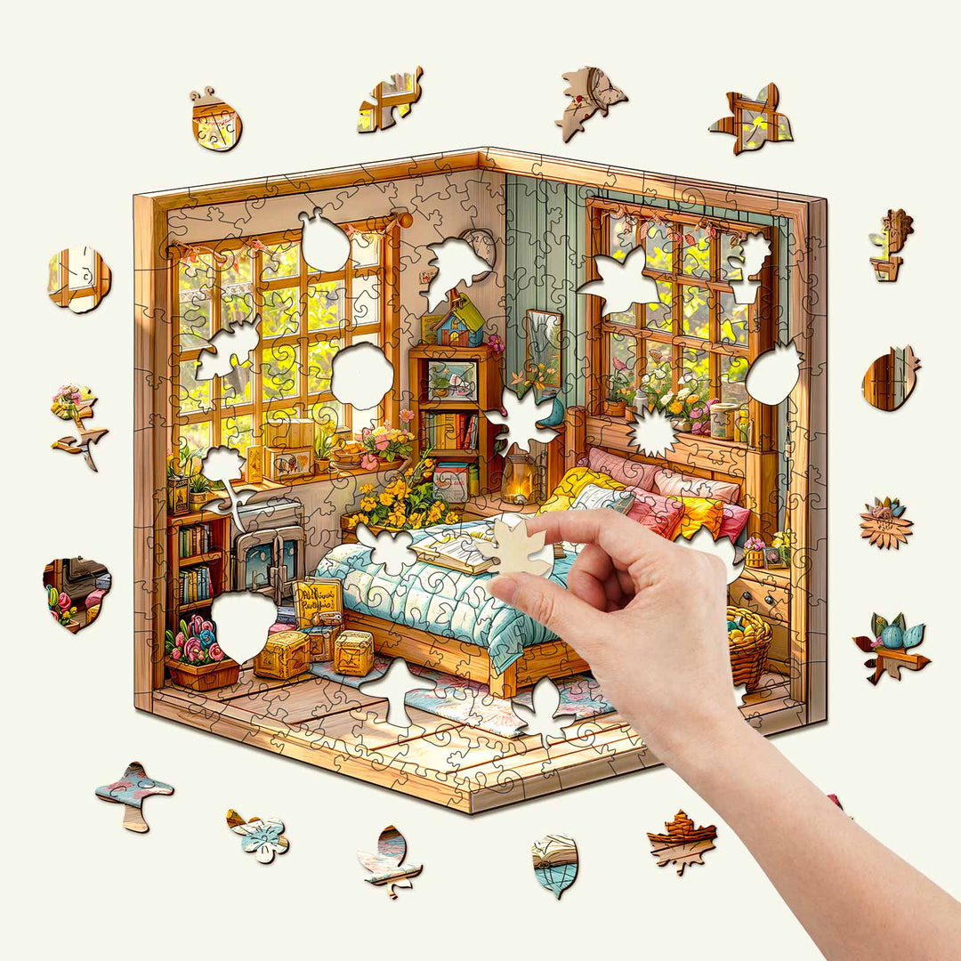 3D Warm Room Wooden Jigsaw Puzzle - By Woodbests