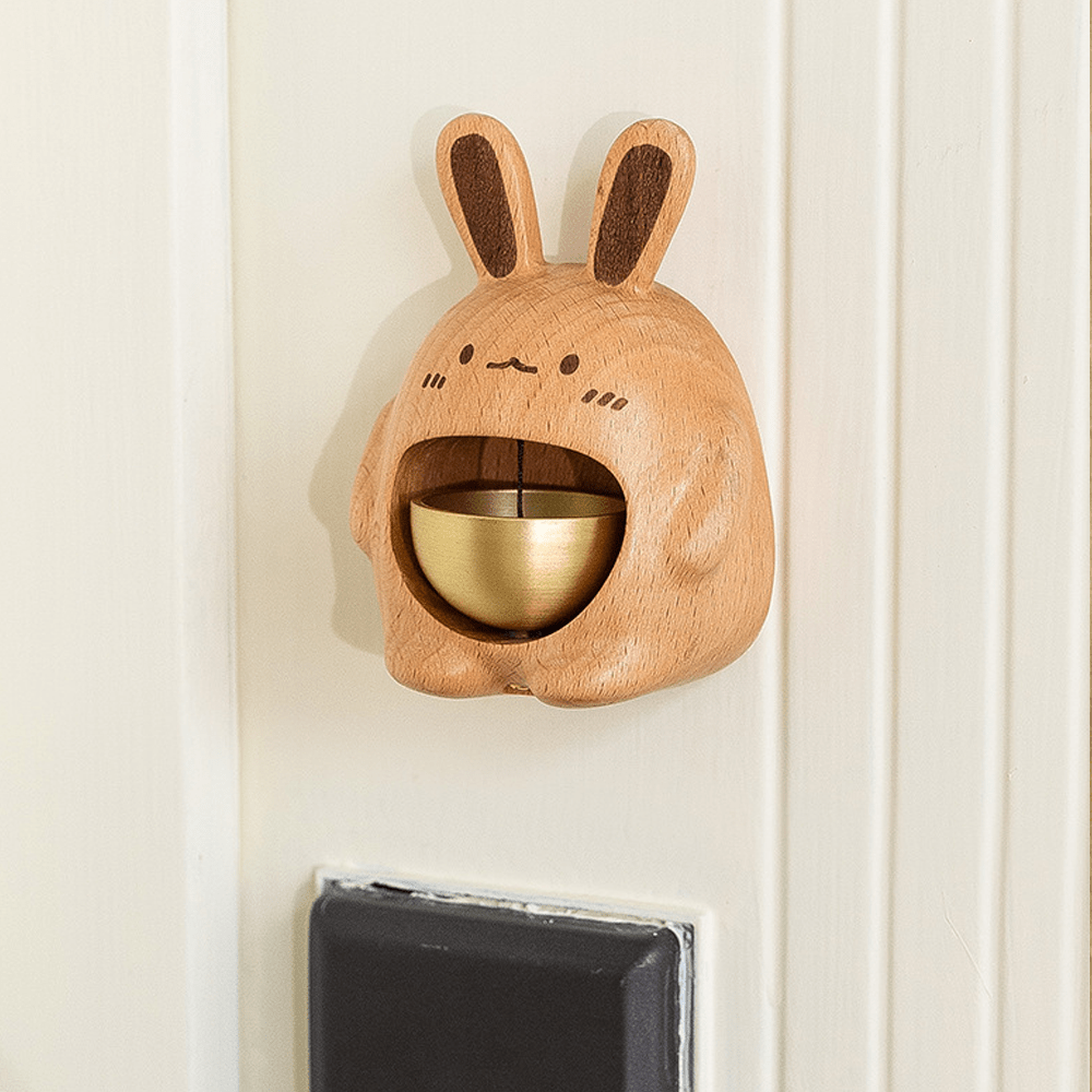 Wooden Rabbit Doorbell