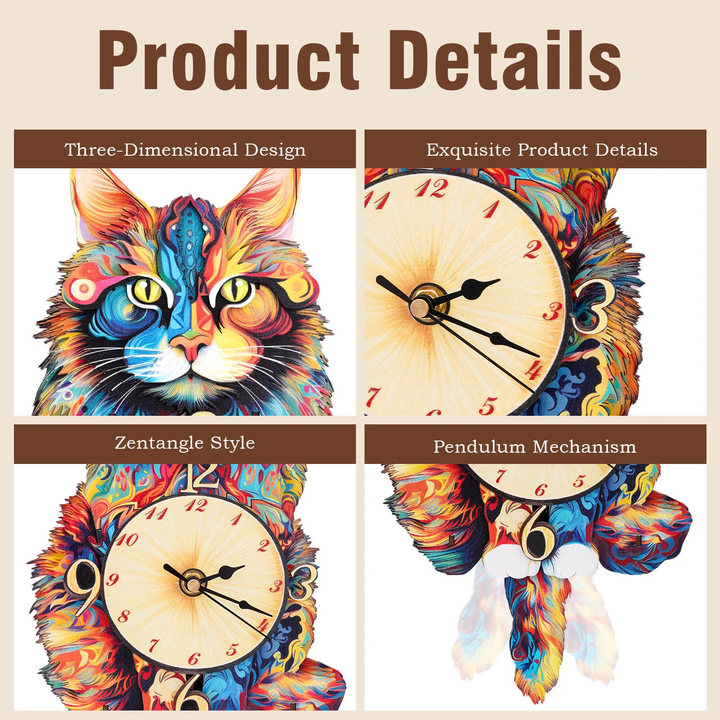 DIY Wooden Clock, 3D Puzzle Craft Kit