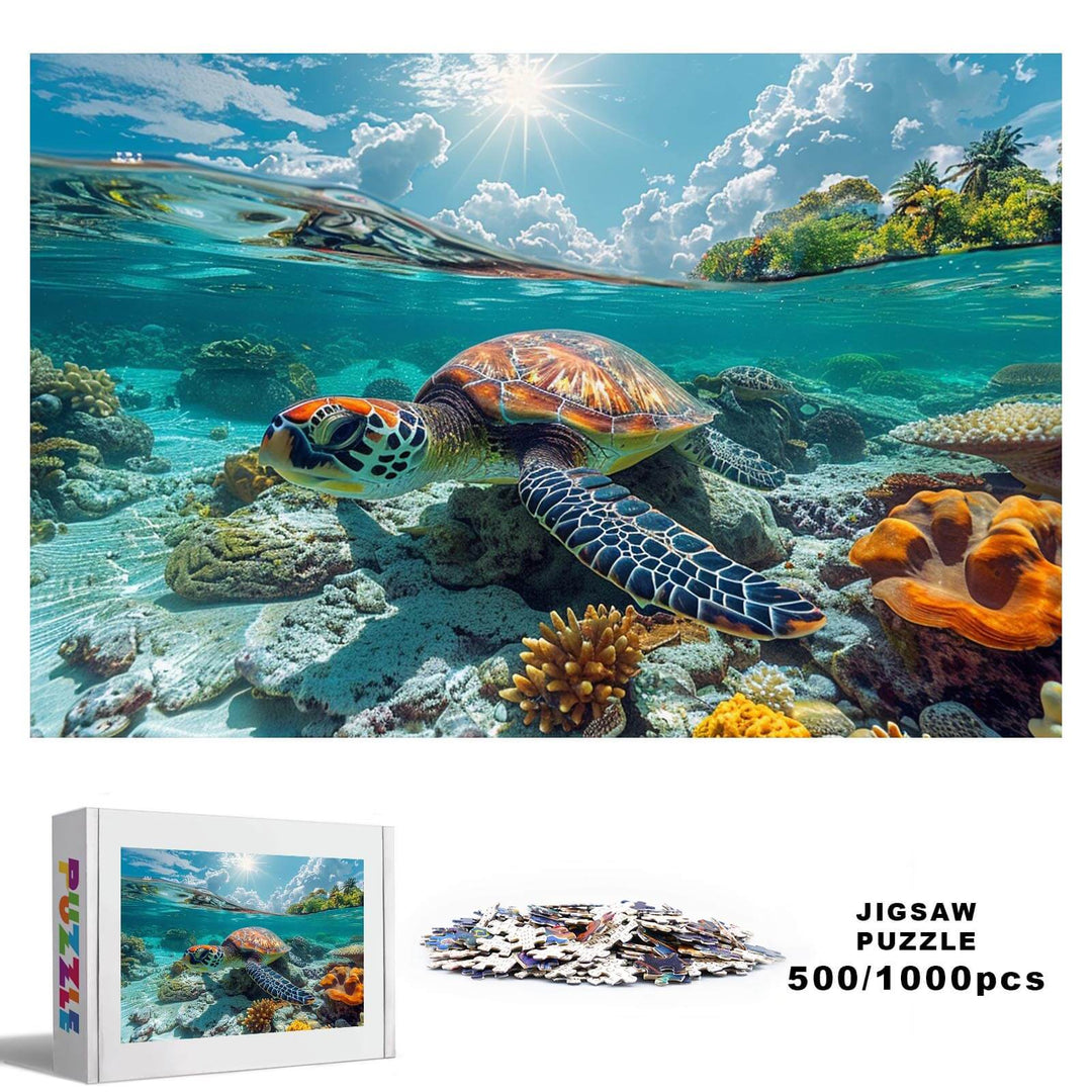 Puzzle Tortues de mer 500/1000 pièces