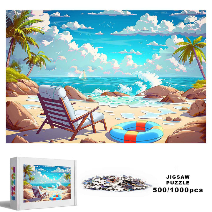 Relaxing Beach 500 / 1000 Piece Puzzle