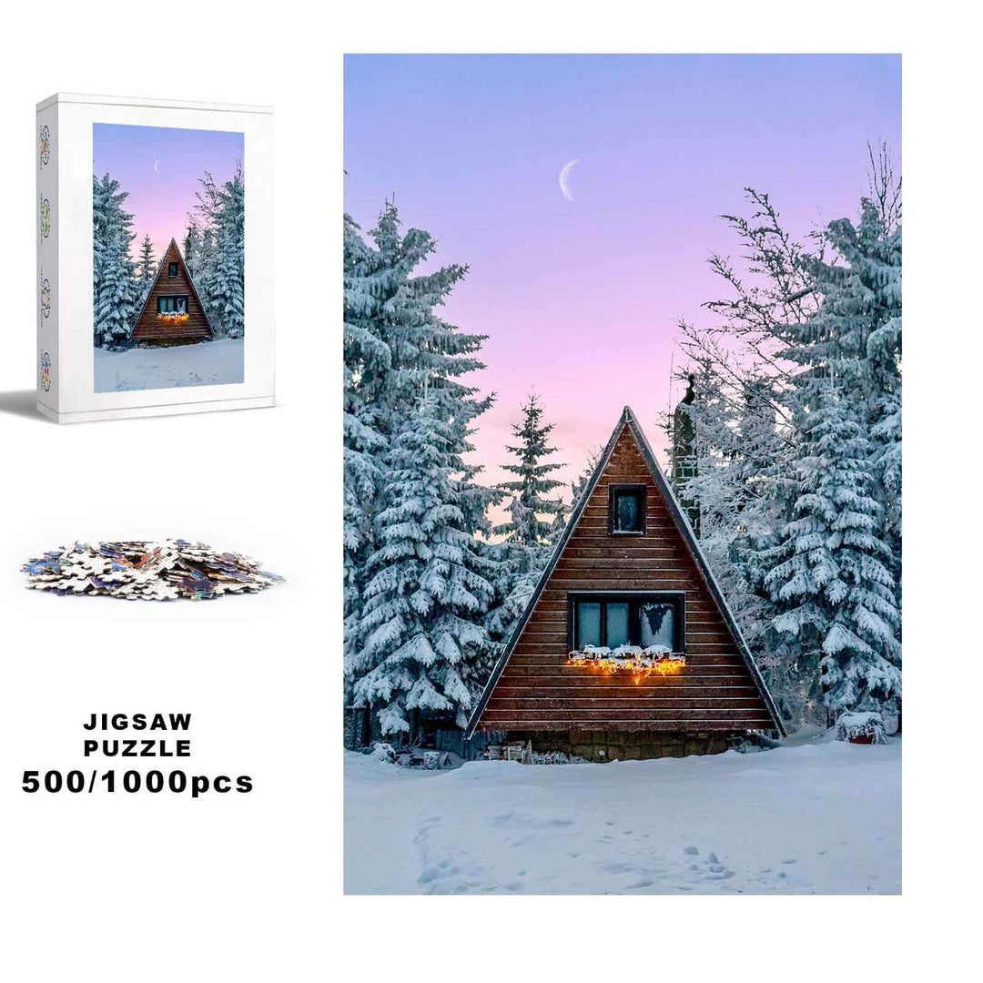 Dreamy Winter Night 500 / 1000 Piece Puzzle - Woodbests