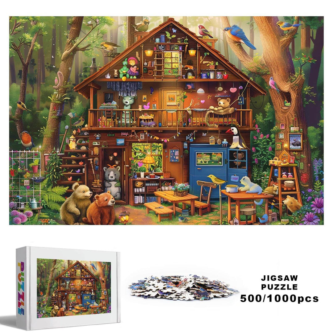 Cabin in the Woods 500 / 1000 Piece Puzzle - Woodbests