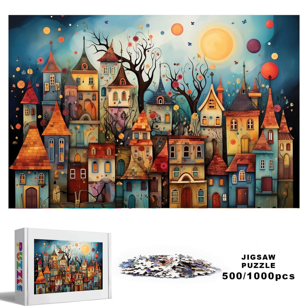 Puzzle Ville étrange 500/1000 pièces