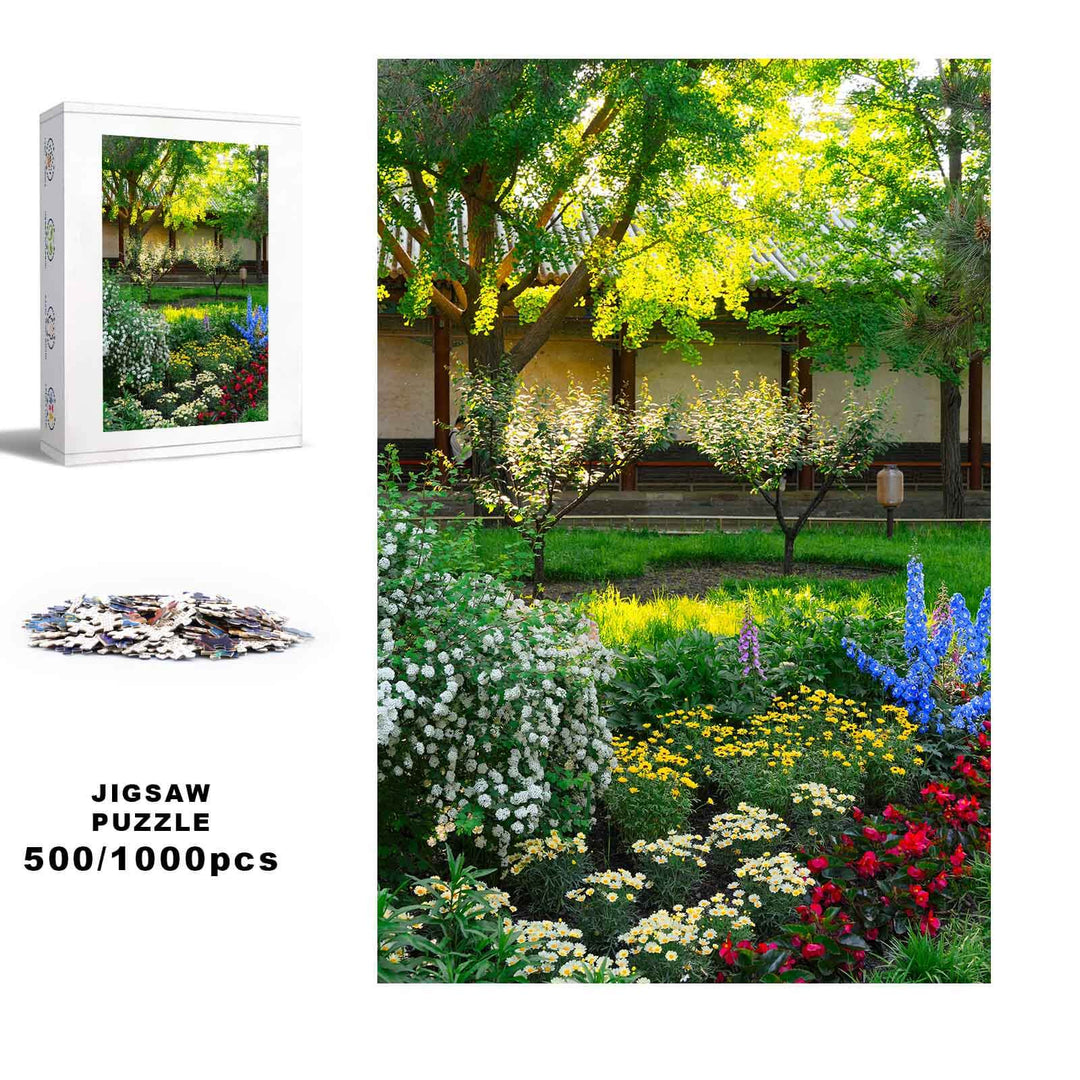 Garden Scenery 500 / 1000 Piece Puzzle - Woodbests