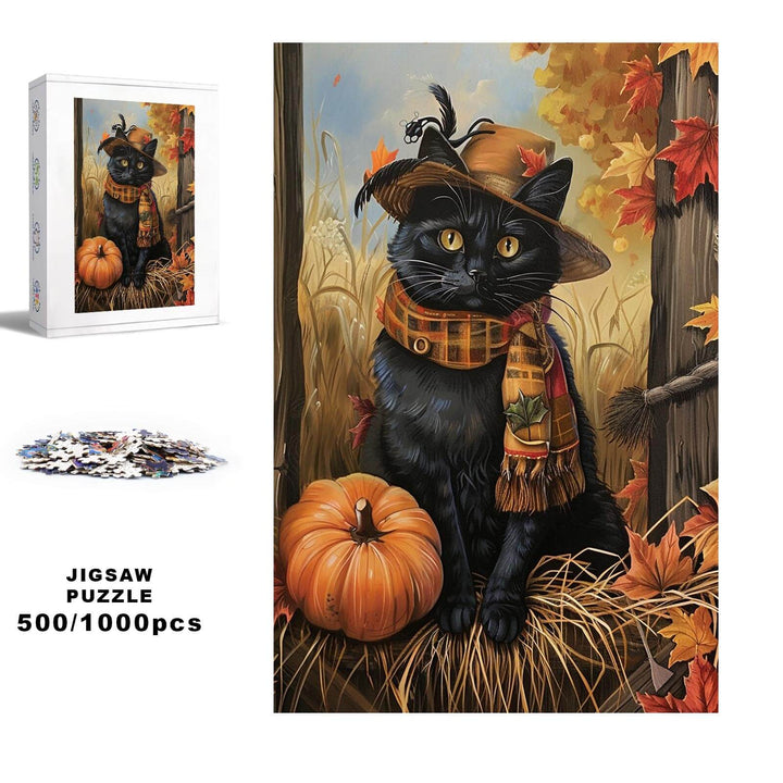 Mr. Cat 500 / 1000 Piece Puzzle - Woodbests