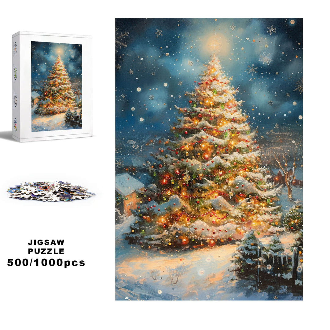 Christmas Tree 500 / 1000 Piece Puzzle - Woodbests