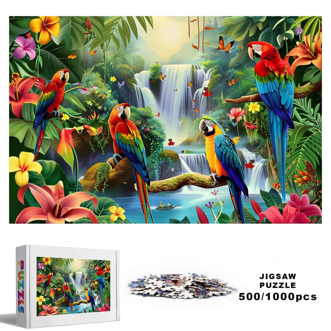 Tropical Rainforest 500 / 1000 Piece Puzzle - By Woodbests