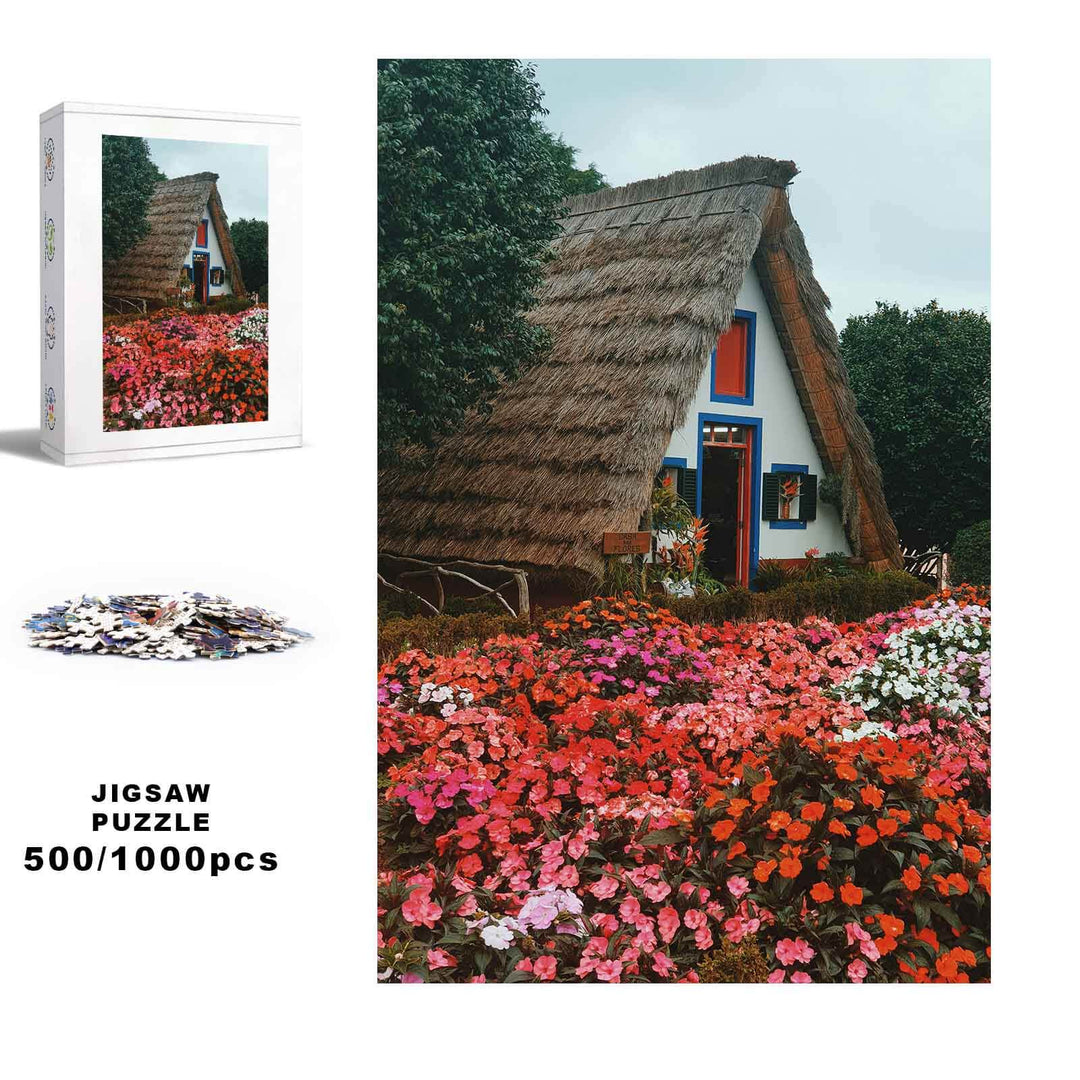 Flower House 500 / 1000 Piece Puzzle