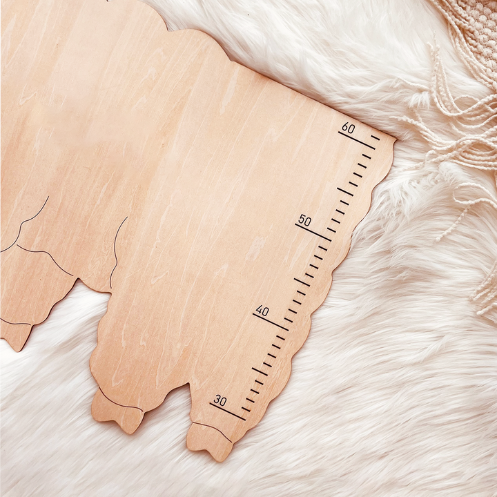 Personalized Wooden Alpaca Llama Growth Chart Ruler Clearance Sale