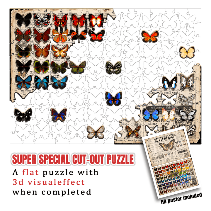 Butterfly Journa - Morphing Lenticular Puzzle