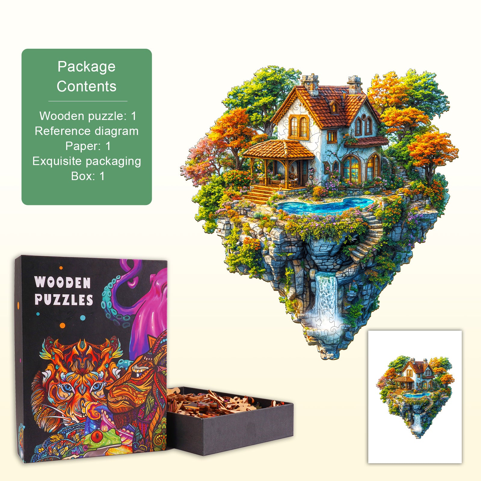 Floating Haven Holz-Puzzle