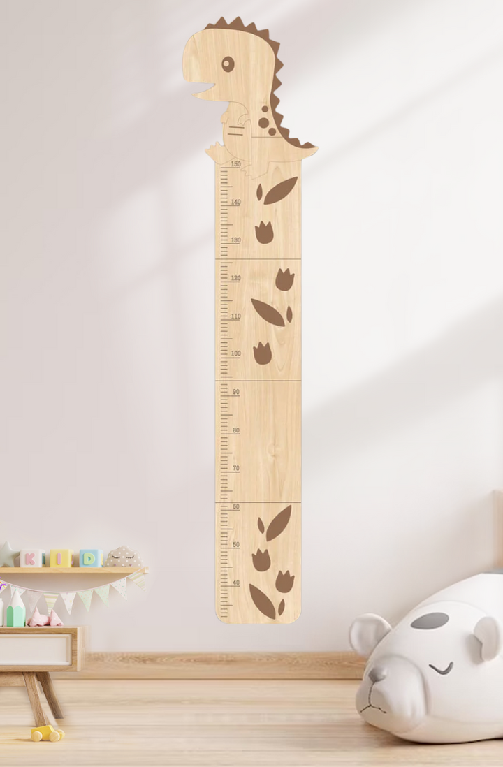 Personalized Wooden Cute Dinosaur Growth Chart