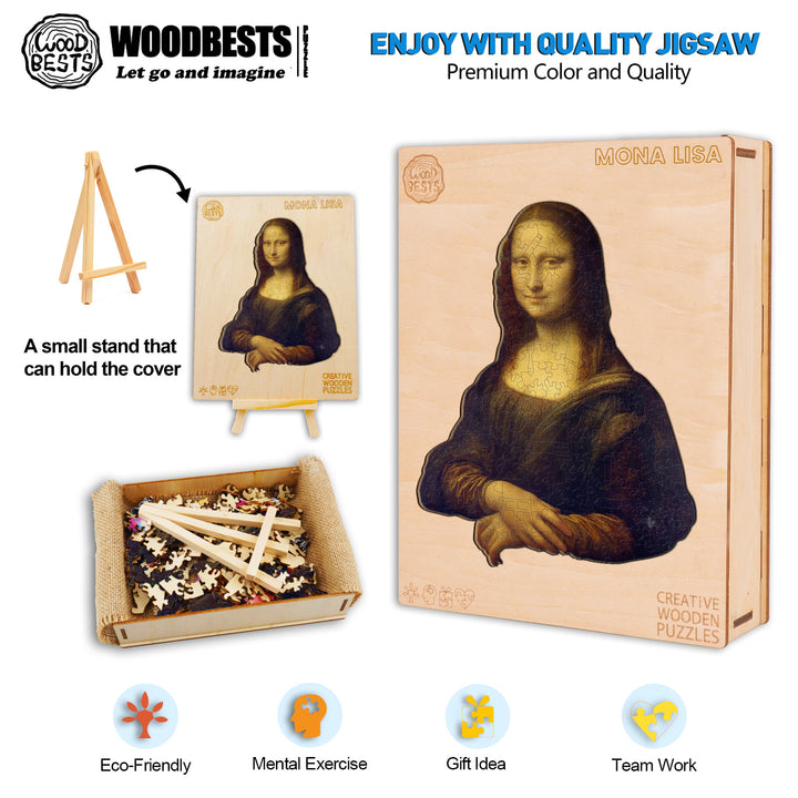 Mona Lisa Wooden Jigsaw Puzzle - Woodbests