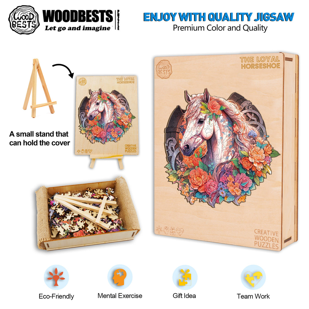 The Loyal Horseshoe Wooden Jigsaw Puzzle-Woodbests