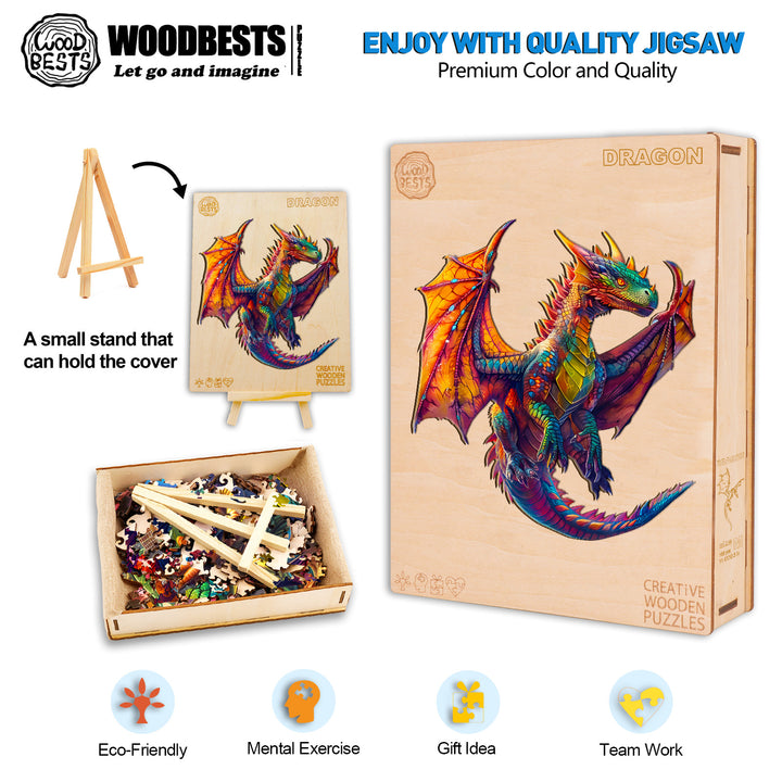 Puzzle en bois Dragon 