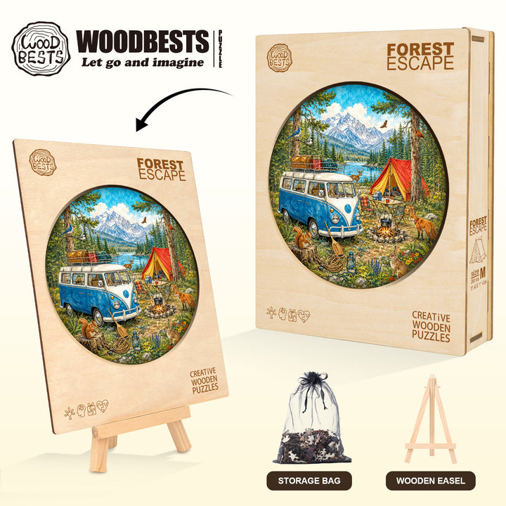 Forest Escape  Wooden Jigsaw Puzzle