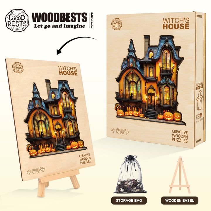 witch's house Wooden Jigsaw Puzzle