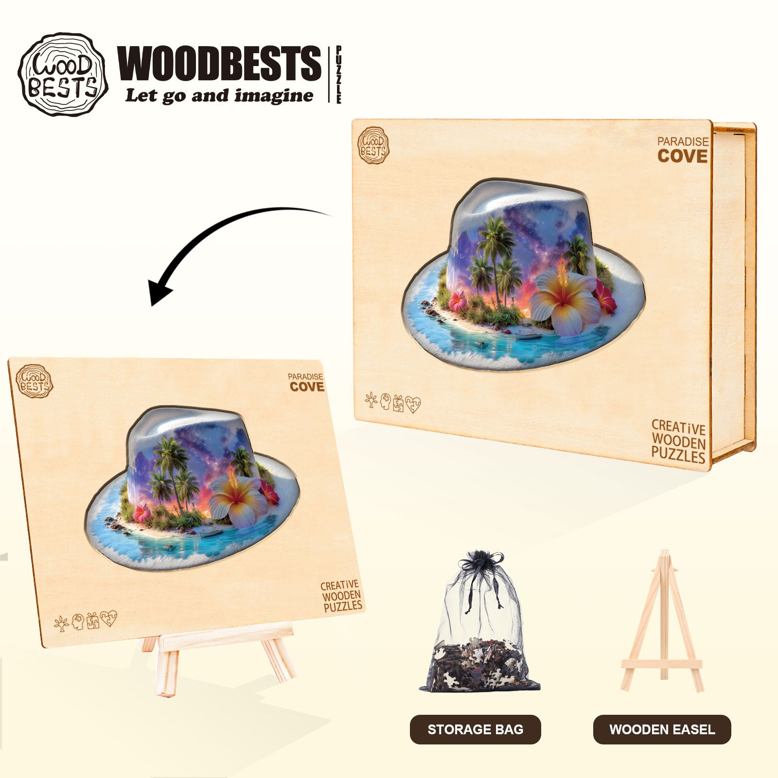 Paradise Cove Wooden Jigsaw Puzzle