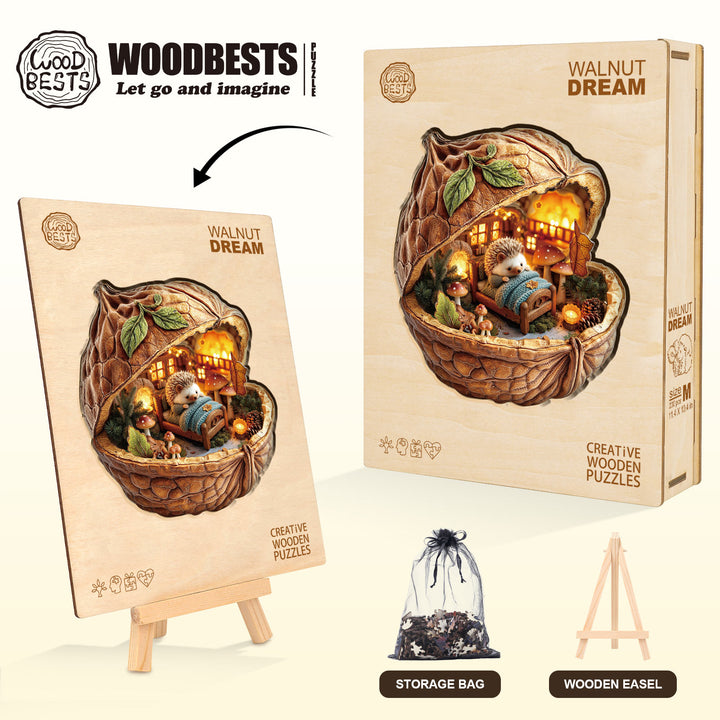 Walnut Dream Wooden Jigsaw Puzzle