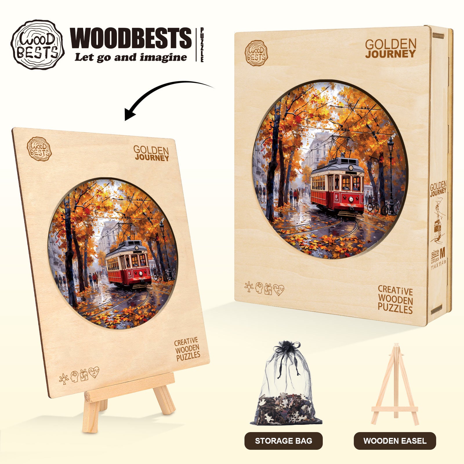 Golden Journey Wooden Jigsaw Puzzle