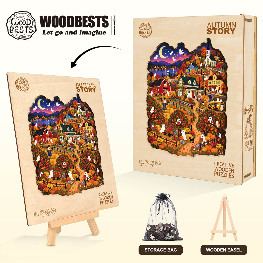 Autumn Story Wooden Jigsaw Puzzle