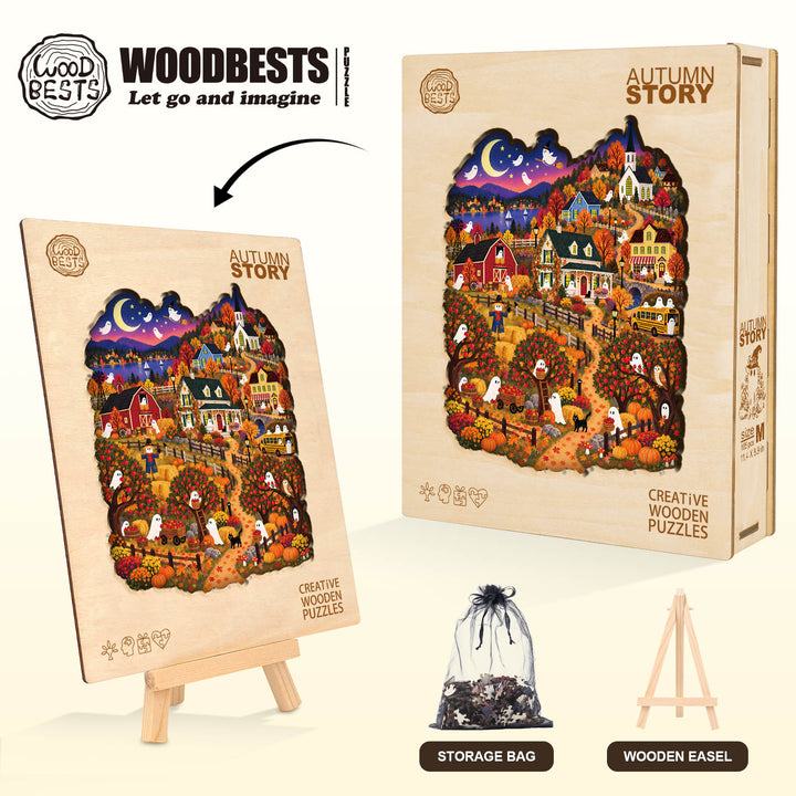 Autumn Story Wooden Jigsaw Puzzle