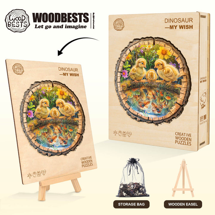 Dinosaur—My wish Wooden Jigsaw Puzzle