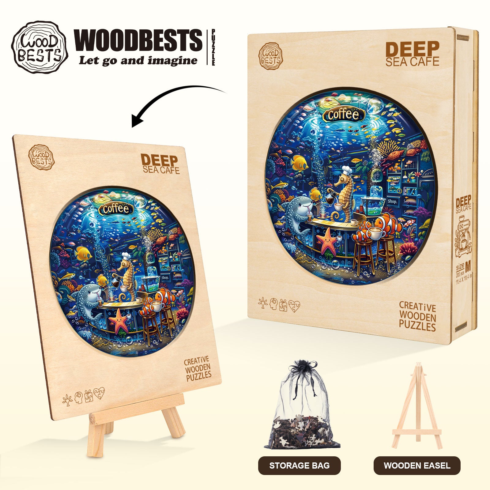 Deep Sea Cafe Wooden Jigsaw Puzzle