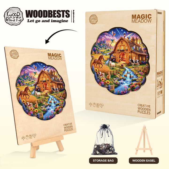 Magic Meadow Wooden Jigsaw Puzzle